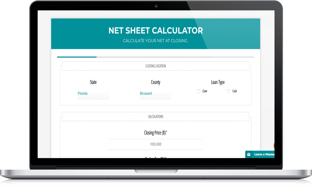 Net Sheet Calculator